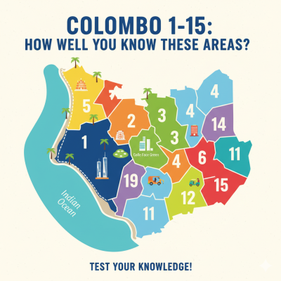 Colombo 1-15: How Well Do You Know These Areas?