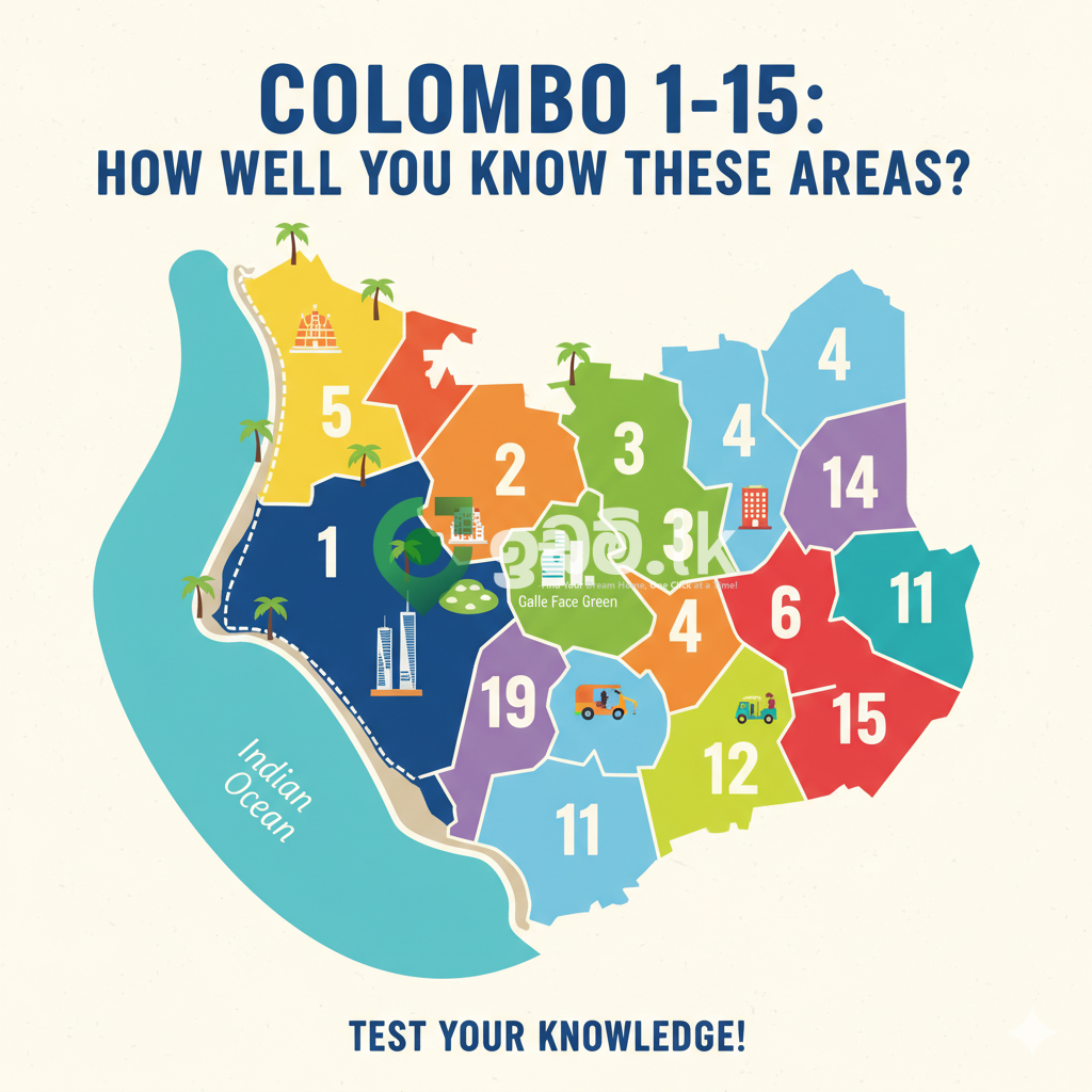 Colombo 1-15: How Well Do You Know These Areas?